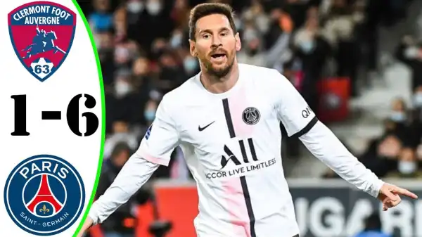 Clermont vs PSG 1 - 6 (Ligue 1 2022 Goals & Highlights)