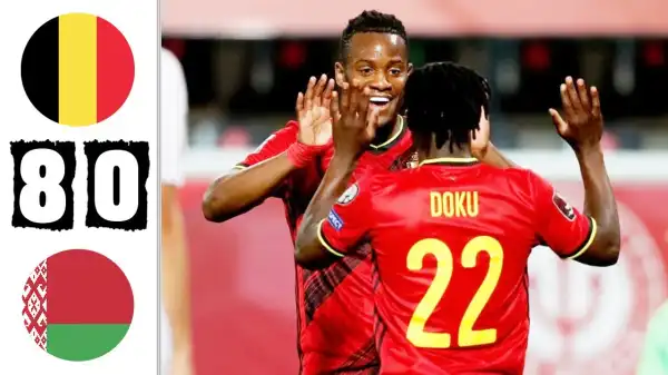 Belgium vs Belarus 8 - 0 (World Cup Qualifier Goals & Highlights 2021)
