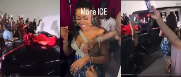 Davido Surprises Chioma With A 2025 G-Wagon And Crystal Bracelet For Her 30th Birthday