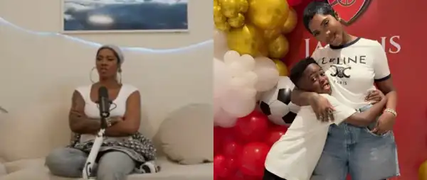 “You Deserve a Husband”- Tiwa Savage Reveals Sweet Moment With Son Jamil Over “Baby Daddy” Joke