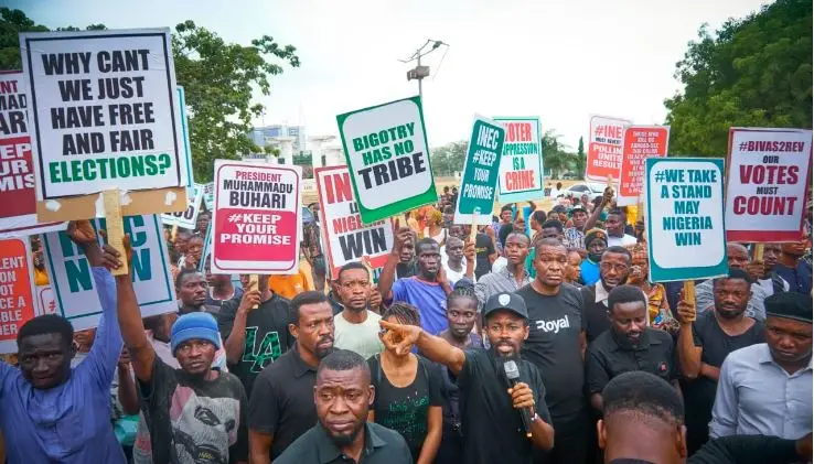 Protesters storm National Assembly, call for cancellation of presidential election