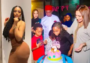 Regina Daniels’ Absence At Stepdaughter’s Birthday Stirs Buzz As Laila Charani And Ned Celebrate