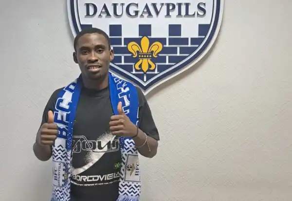 Transfer: Nigerian striker completes loan move to Latvian Club Daugavpils