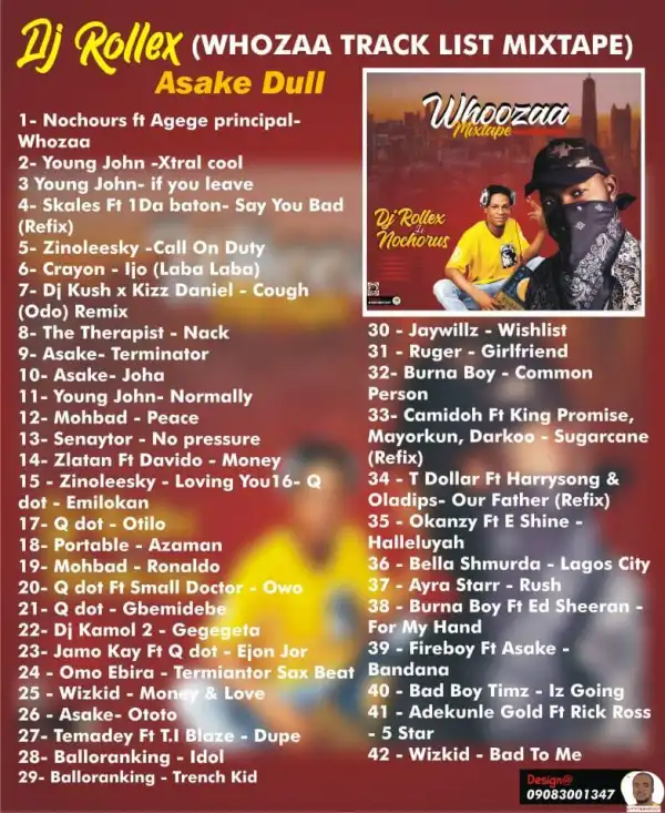 DJ Rollex ft. Nochorus — Whoozaa Mix