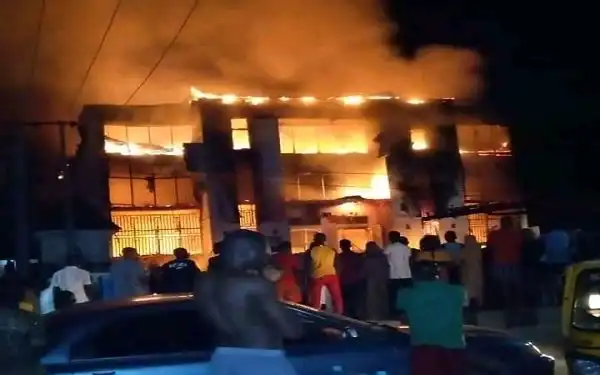 Overnight Fire Razes Lokoja Electronics Mall