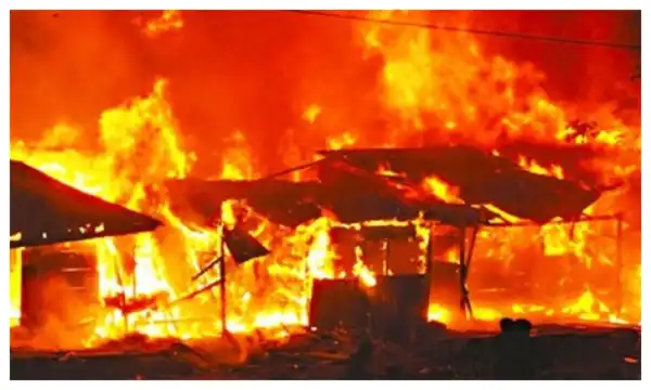 Early morning fire guts electric appliances market in Nnewi