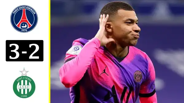 PSG	 vs Saint-Étienne	 3 -2 (Ligue 1  Goals & Highlights 2021)