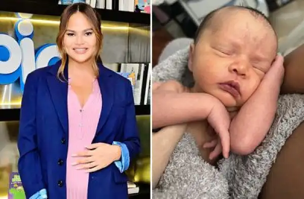 Chrissy Teigen shares adorable first snap of daughter Esti