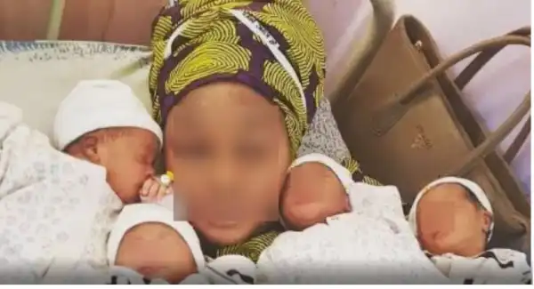 34 Year Old Nigerian Woman With 13 Children Gives Birth To A Set Of Quadruplets