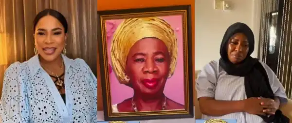 Faithia Balogun In Tears As Nollywood Stars Storm Her Home After Mother’s Death