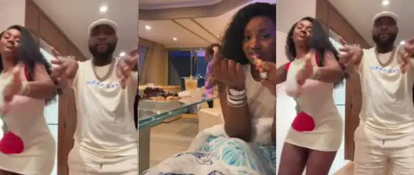 Davido Unbothered by Sophia’s N1billion Lawsuit as He Shows Off Dance Moves With Wife, Chioma