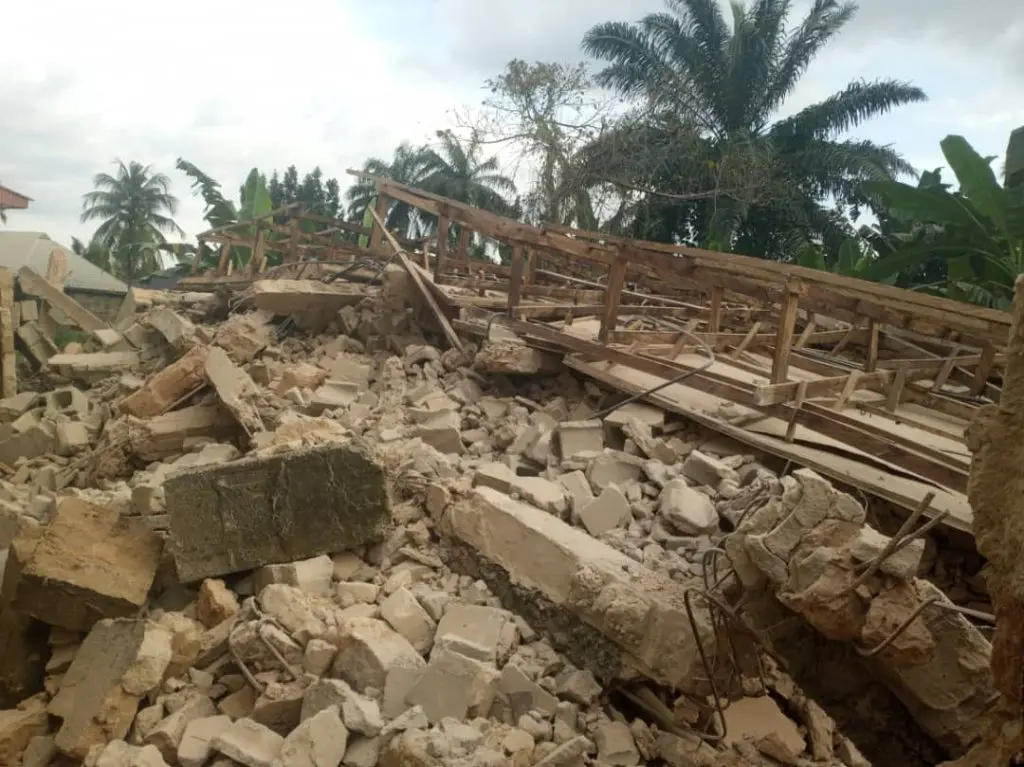 2-storey building collapses in Umuahia