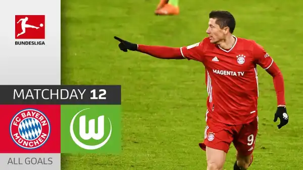 Bayern Munich vs Wolfsburg 2 - 1 (Bundesliga Goals & Highlights)