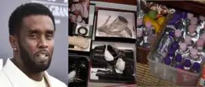 Police Release Pictures of Cartons of Baby Oil, Lingerie, Other Items Found in Diddy’s House