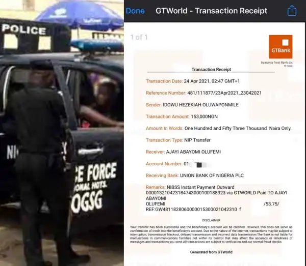 Three policemen arrested for extorting N153,000 from LASU student