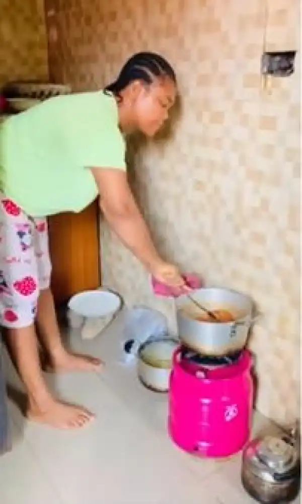Actress Ruby Ojiakor Reacts After She Was Ridiculed Over Her Camp Gas And Pot (Video)
