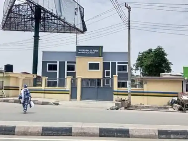 Lagos State Rebuilds Pen Cinema Police Station Burnt During EndSARS Protests