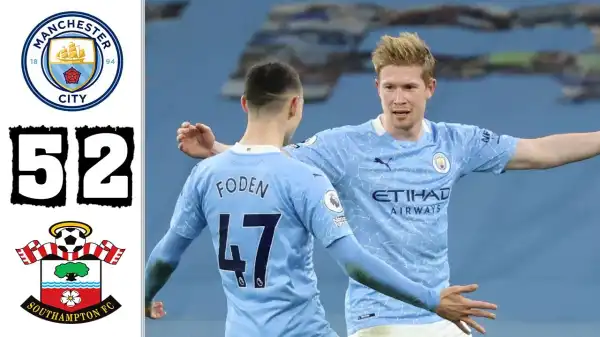 Manchester City vs Southampton 5 - 2 (EPL Goals & Highlights 2021)