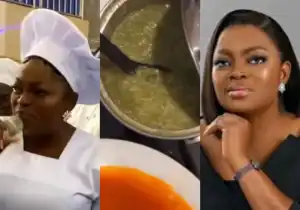 Funke Akindele Hits Back At Trolls Who Criticized Her For Eating Okro Soup As A Celestial