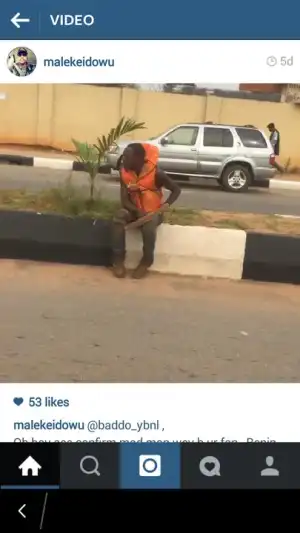 VIDEO: A Mad Man Singing One Of Olamide