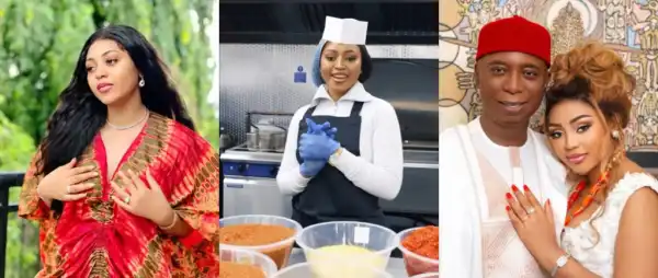 “This is The Real Revenge”- Fans React As Regina Daniels Flaunts Cooking Skill