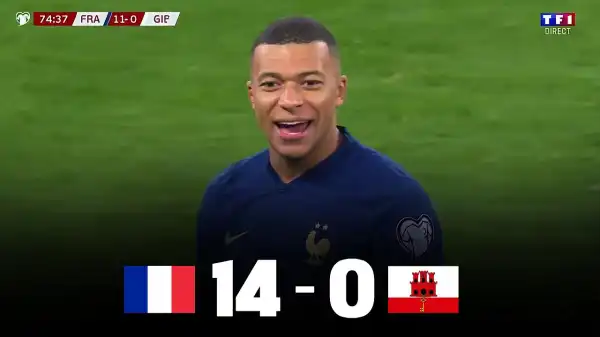 France vs Gibraltar 14 - 0 (Euro 2024 Qualifiers Goals & Highlights)