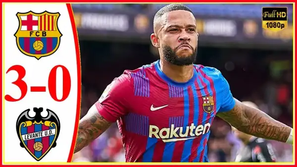 Barcelona vs Levante 3 −  0 (LaLiga 2021 Goals & Highlights)