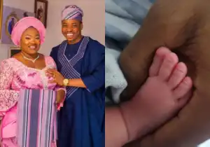 Comedian Woli Agba And Wife Welcome New Baby