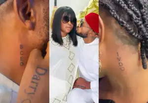 Blessing CEO and Partner IVD Spark Online Buzz with Matching Neck Tattoos