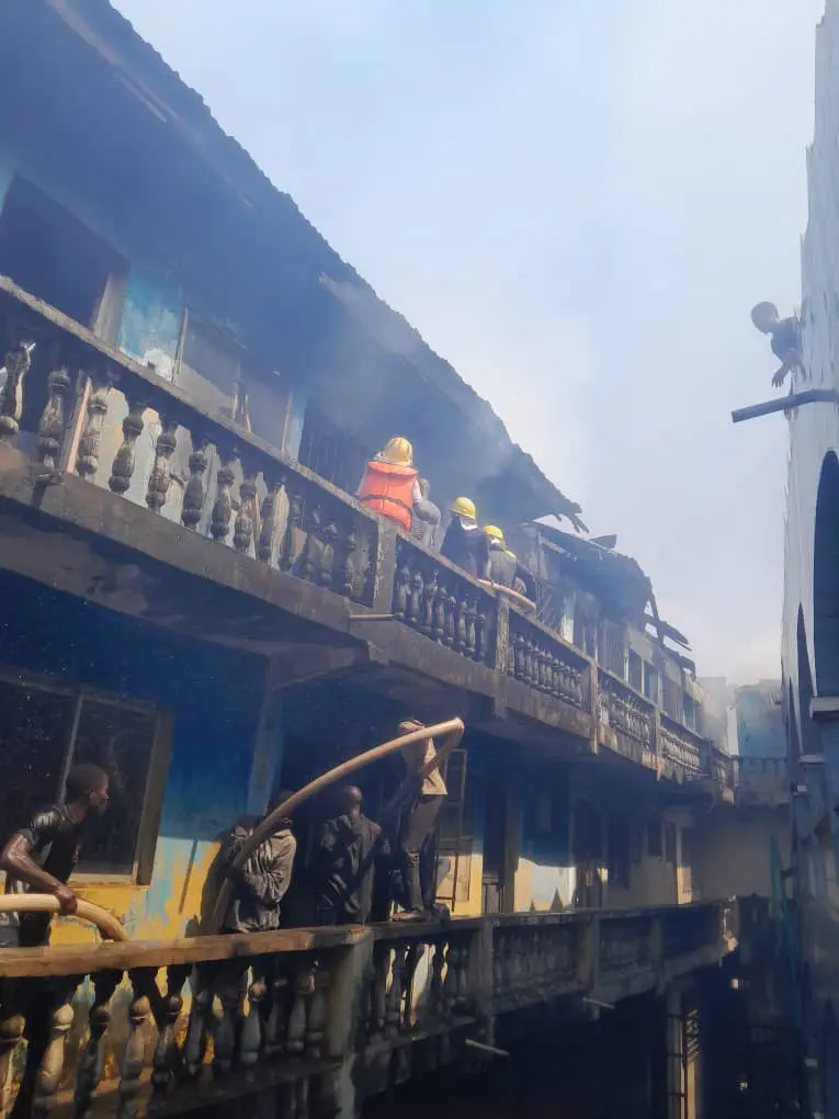 Kwara: Fire guts shopping complex in Ilorin