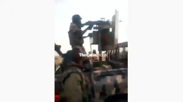 VIDEO: Boko Haram bows to soldiers’ superior firepower, abandons gun truck