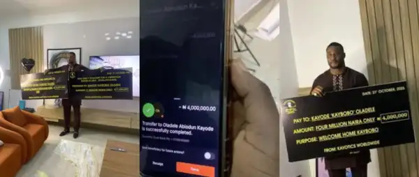 Fans Gift BBNaija’s Kaybobo a Fully Furnished Duplex, ₦4 Million, and an iPhone 17