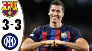 Barcelona vs Inter 3 - 3 Champions League 2022 Goals & Highlights)