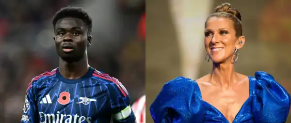“I don’t know who that is.”- Bukayo Saka Opens Up About Celine Dion