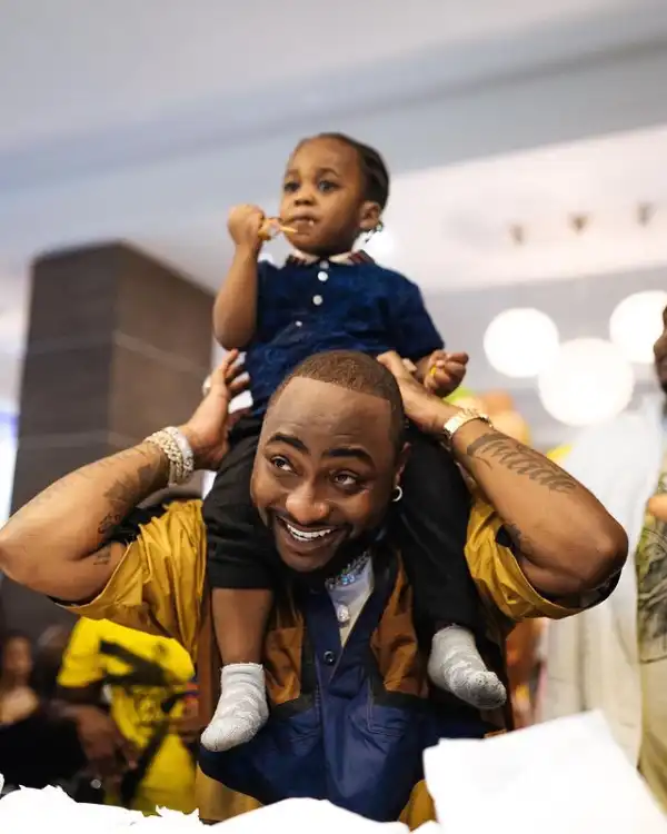 Davido And Son, Ifeanyi Adeleke In New Lovely Photo