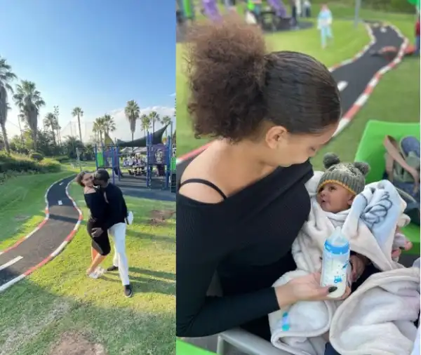Reality TV Star, Omashola Shares Adorable Family Photos With His Fiancée And Their Son