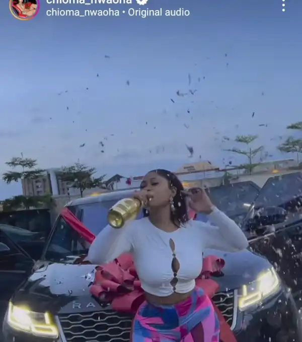 Early Birthday Gift From Me to Me - Actress, Chioma Nwaoha Celebrates After Gifting Herself A Brand New Car Worth Millions of Naira (Video)