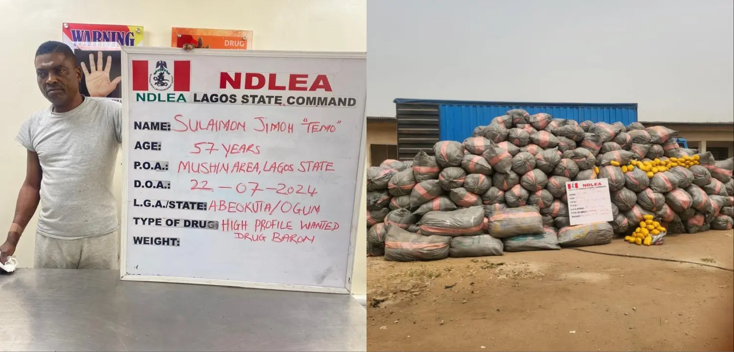 NDLEA nabs most wanted Lagos drug baron, Temo after years of evading arrest