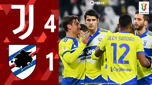 Juventus vs Sampdoria 4 − 1 (Coppa Italia 2022 Goals & Highlights)