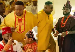 Cubana Chiefpriest Celebrates Davido’s Birthday With Unique Pictures From His Wedding