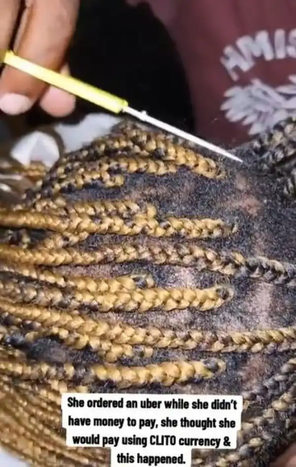 Drama As Uber Driver Cuts Off Braids of His Two Female Passengers Who Ordered a Ride Without Money (Video)