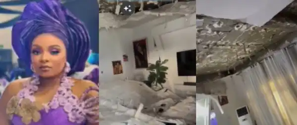 BBNaija Star Queen Thanks God For Life After POP Ceiling Collapses in Her Home