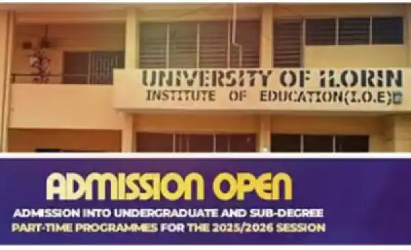 UNILORIN Part-Time Admission Form, 2025/2026