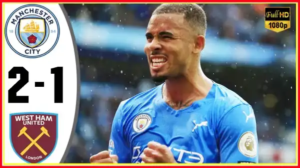 Manchester City vs West Ham 2 − 1  (Premier League 2021 Goals & Highlights)
