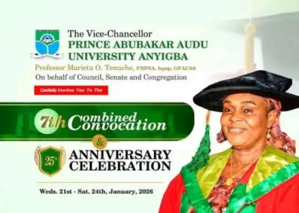 PAAU announces events for 7th Convocation Ceremony and 25th anniversary celebration