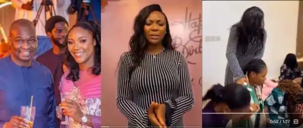Sandra Areh Turns Birthday Bash Into Prayer Session As Ladies Fall Under Ministration