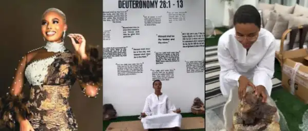 Nancy Isime Faces Controversy Over Gemstones In Prayer Space