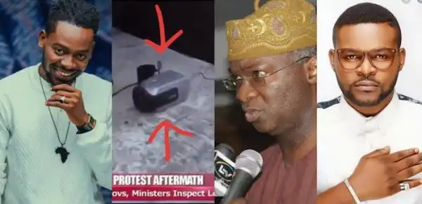 Falz, Adekunle Gold Reacts To Fashola‘s Discovery Of ‘Hidden Camera’ At The Lekki Toll Gate