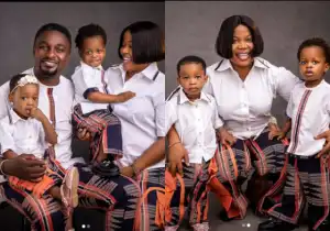 “It’s Our Year Of Double Honour And Increase”- Adeniyi Johnson Celebrates The Birthday Of His Twins