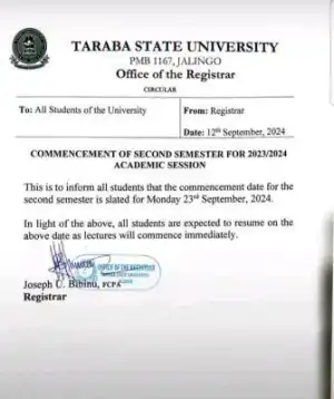 TASU announces resumption date for second semester, 2023/2024